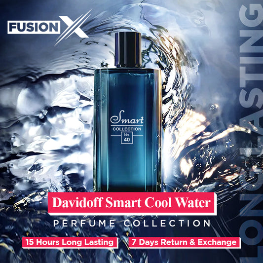 Smart Davidoff Cool Water No.40 Men's Perfume 25ML + Complimentary Tester of Your Choice!