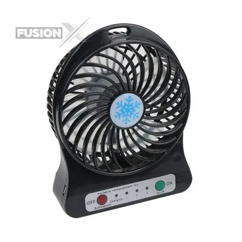 Stay Cool Anywhere: Mini Rechargeable Fan with Adjustable Speed Control