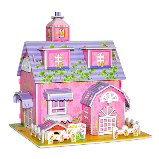 3D DIY Puzzle House – Educational Building Kit for Kids