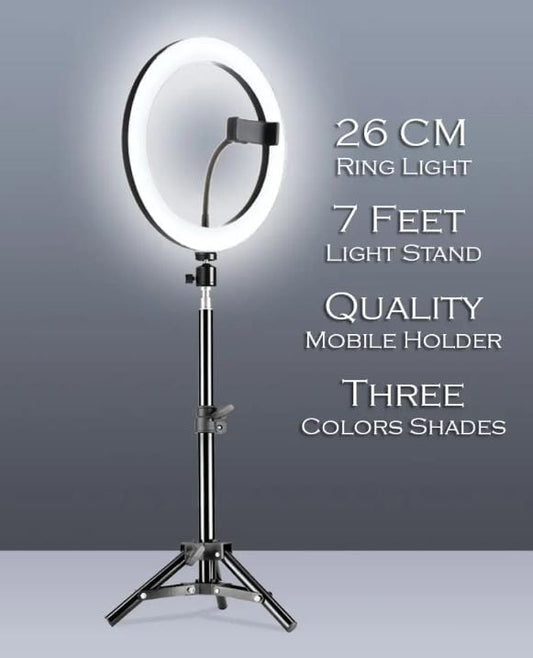 26cm Ring Light: Professional Lighting for Perfect Photos & Videos 🌟