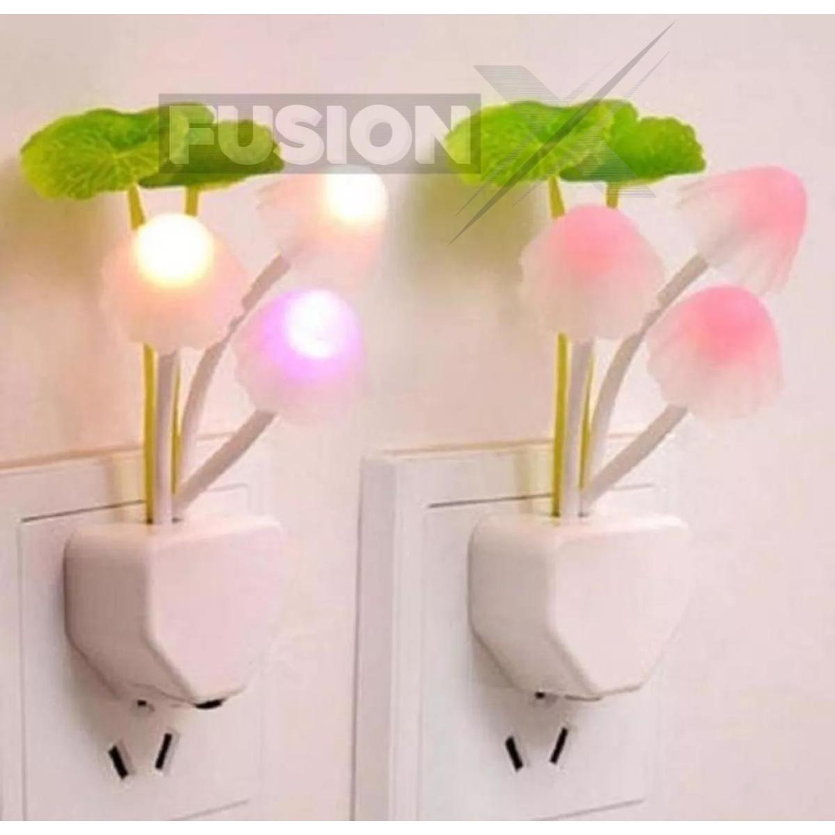 Motion-activated mushroom-shaped night light.
