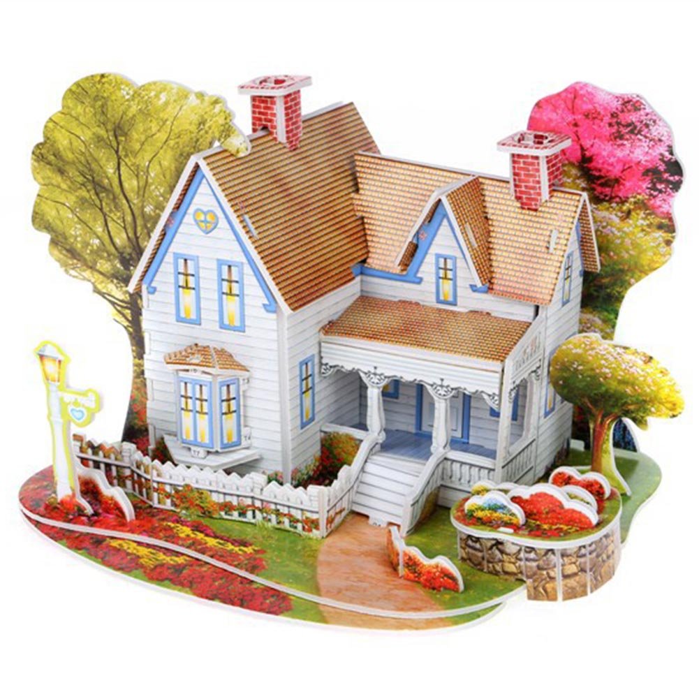 3D DIY Puzzle House – Educational Building Kit for Kids