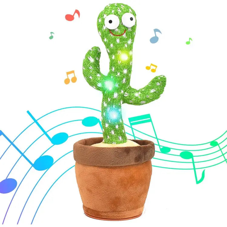 Dancing Cactus Toy: A plush, singing, dancing, and recording marvel. Perfect for kids' birthdays or as a fun educational gift.