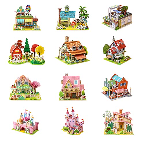 3D DIY Puzzle House – Educational Building Kit for Kids