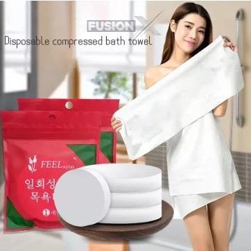 Expandable disposable towel for camping and gym





