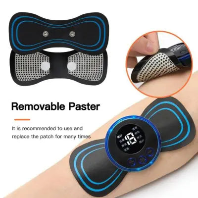 Mini Body Massager Pulse Neck Pain Relief EMS Butterfly Body Massager