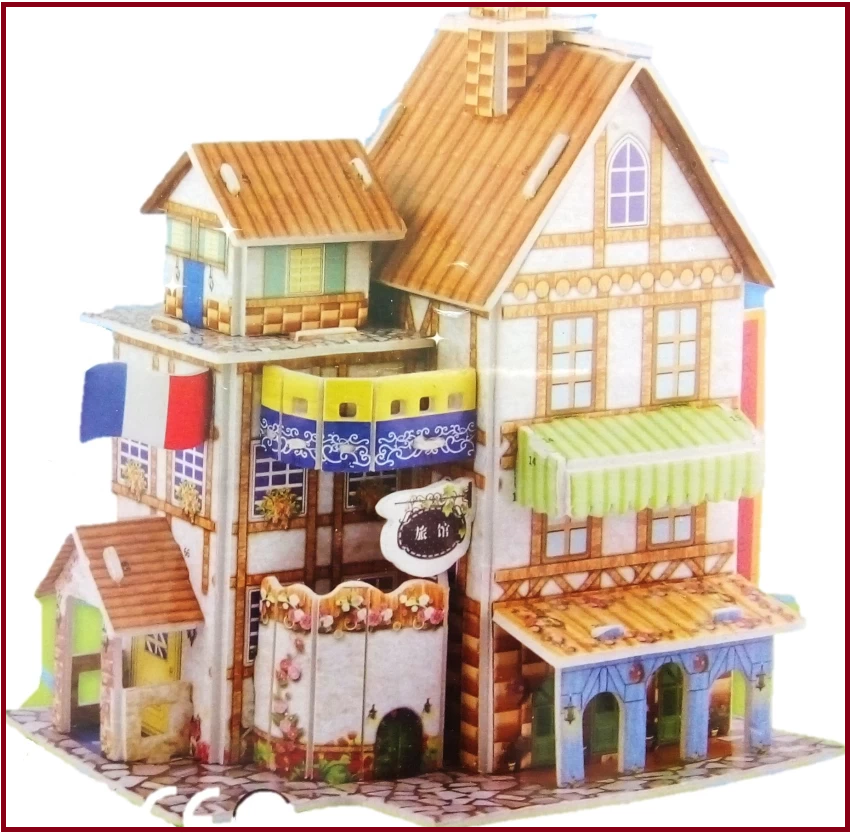 3D DIY Puzzle House – Educational Building Kit for Kids