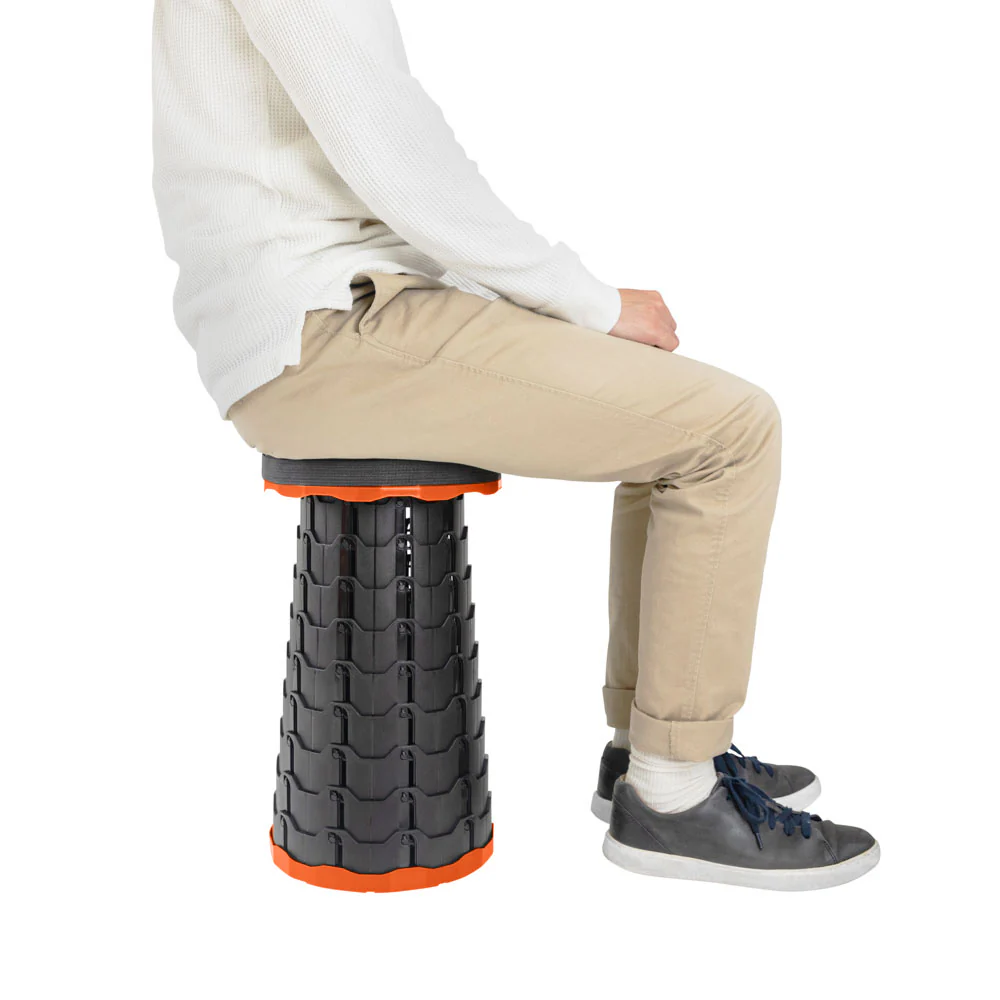 Telescopic Portable Folding Stool: Lightweight & Adjustable