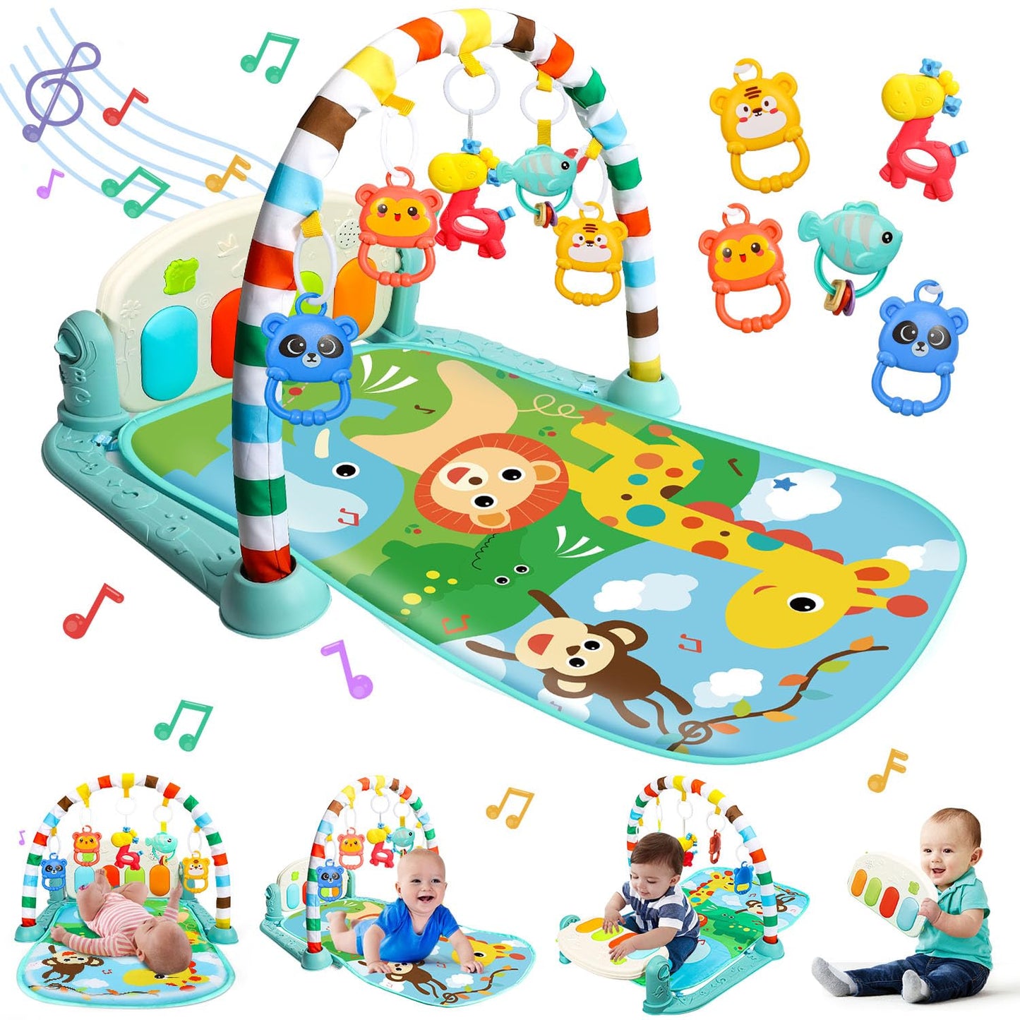 "Harmonium Play Mat for Kids – Musical & Multi-Functional Fun!"