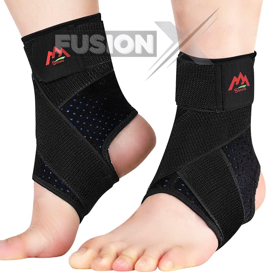 Ankle brace for injury prevention and ligament support