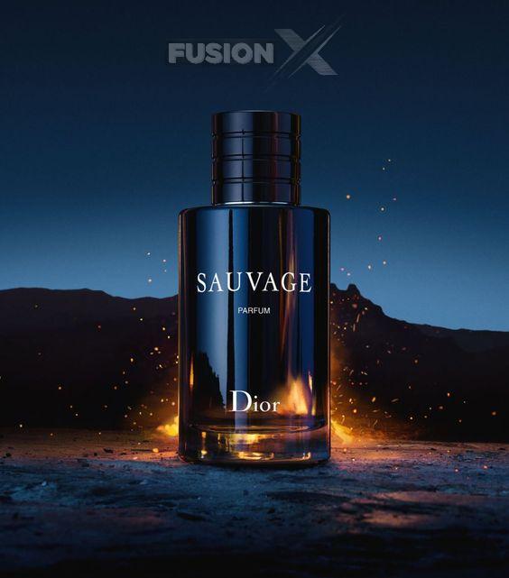 Close-up of the Dior Sauvage perfume showcasing its refined design.
