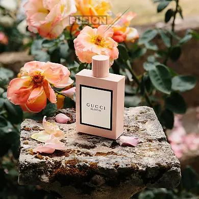 Gucci Bloom luxury perfume, capturing the essence of blooming gardens.
