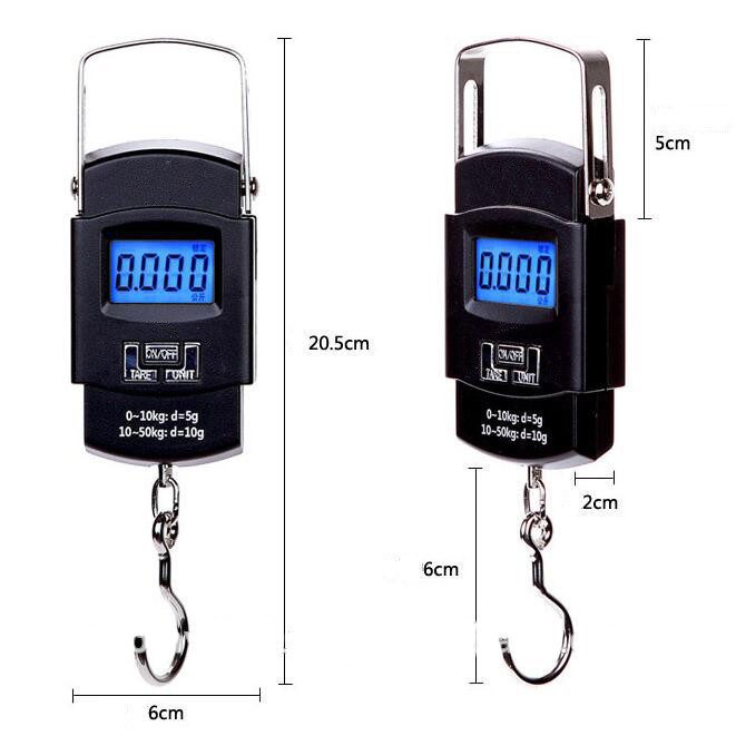 50kg Digital LED Luggage Weighing Scale: Portable & Heavy Duty