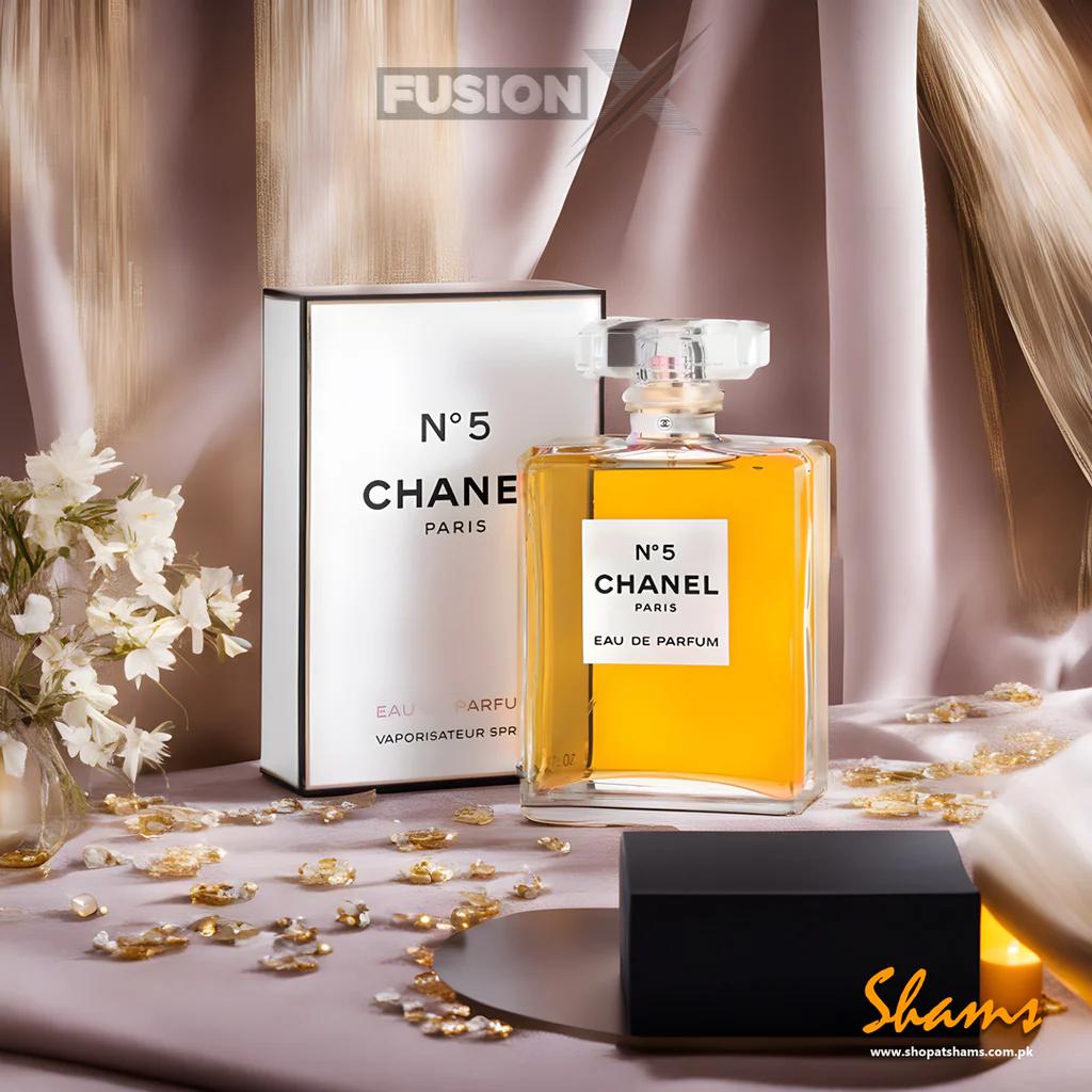 Chanel N°5 Eau de Parfum, capturing the essence of femininity.
