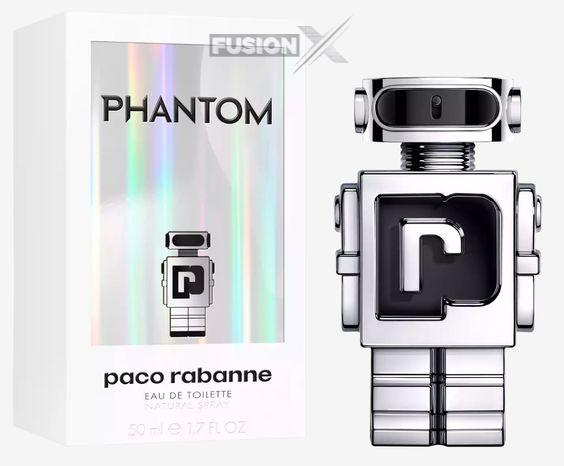 Paco Rabanne Phantom perfume exuding innovation and masculinity.
