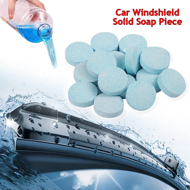 Car Windshield Cleaner Effervescent Tablets: 10PCS Solid Glass Cleaner