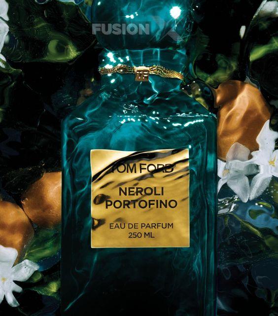 Tom Ford Neroli perfume bottle, showcasing a luxurious design and rich color.
