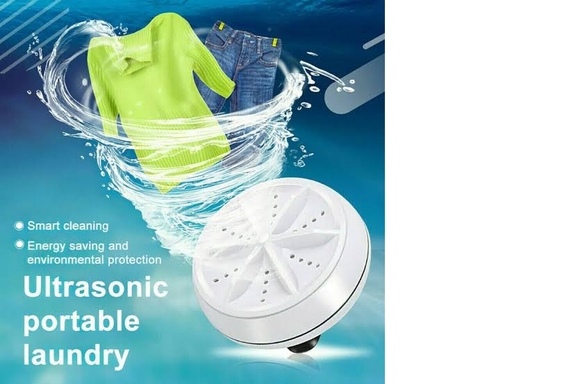 USB Mini Washing Machine: Portable Turbine Washer for Clothes & Dishes - Compact & Travel-Friendl