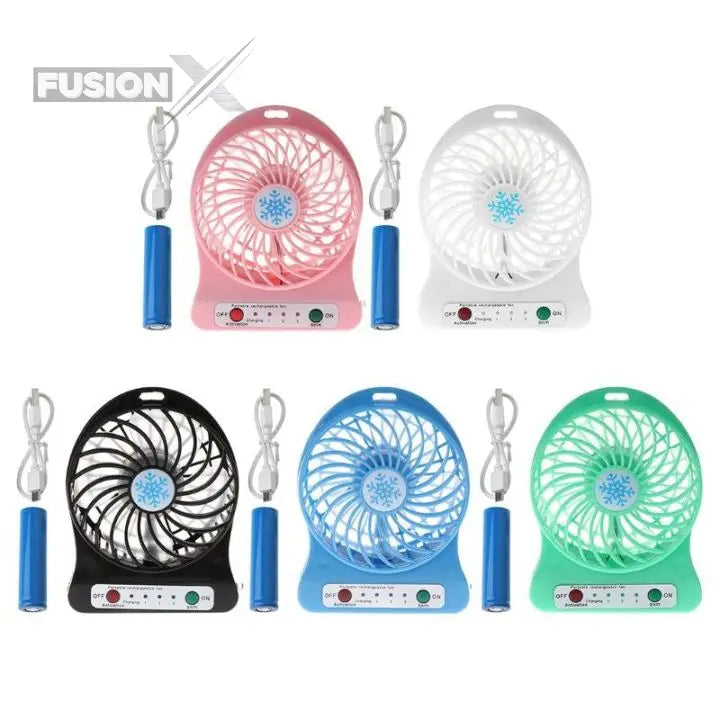 Stay Cool Anywhere: Mini Rechargeable Fan with Adjustable Speed Control