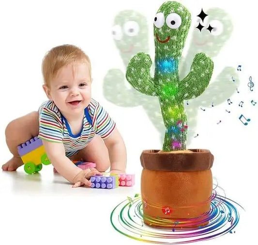 Dancing Cactus Toy: A plush, singing, dancing, and recording marvel. Perfect for kids' birthdays or as a fun educational gift.