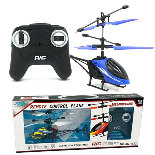 Remote Control Flying Helicopter with LED Lights and Durable Build