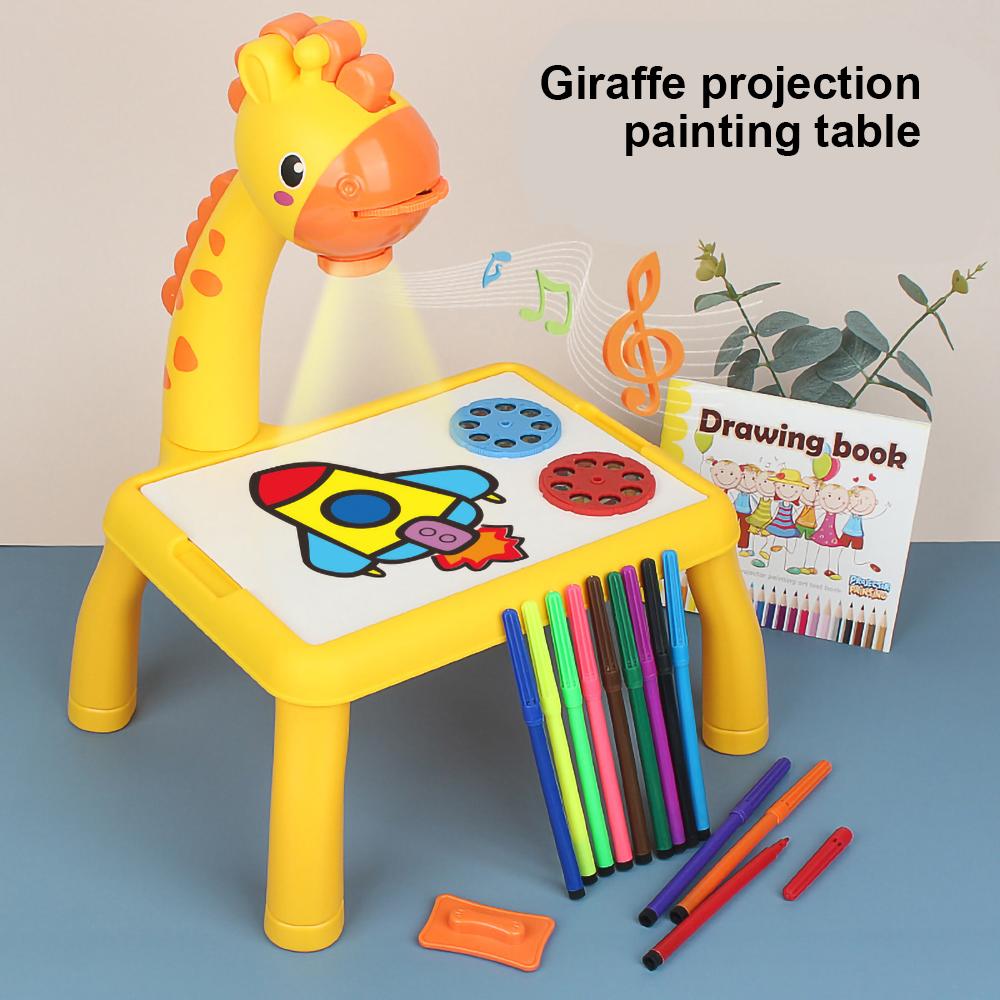 "Reusable Drawing Toys Projector: Kids' Education Board"