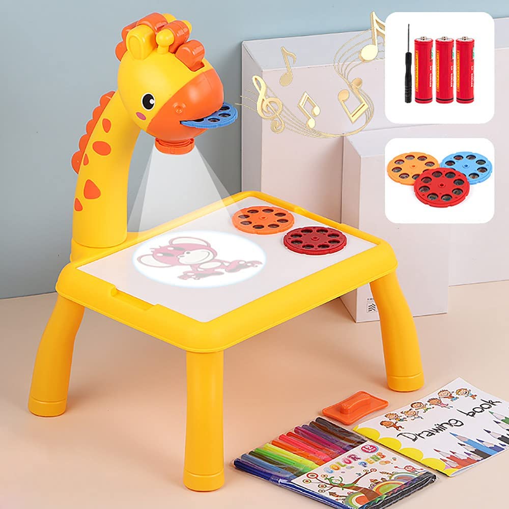 "Reusable Drawing Toys Projector: Kids' Education Board"